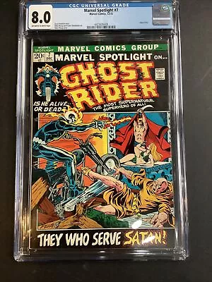 Buy Marvel Spotlight #7 CGC 8.0 Ghost Rider Marvel Comics Mike Ploog Gary Friedrich • 97.08£