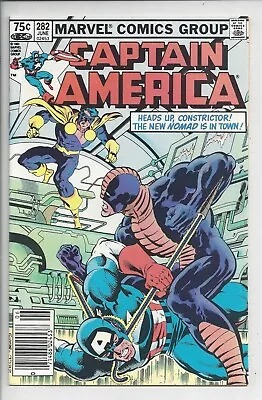 Buy Captain America #282 F+(8.5)1983  $.75 Canadian Price Variant - 1st Jack M Nomad • 15.53£