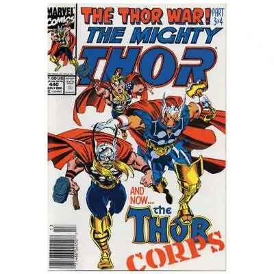 Buy Thor #440 Newsstand  - 1966 Series Marvel Comics NM Minus [c} • 4.02£