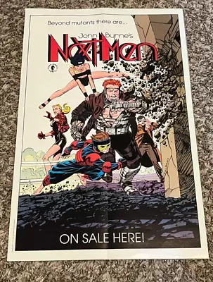Buy Vintage 1992 John Byrne NEXT MEN Poster Dark Horse Comics 13 X21  Scarce NM • 18.63£