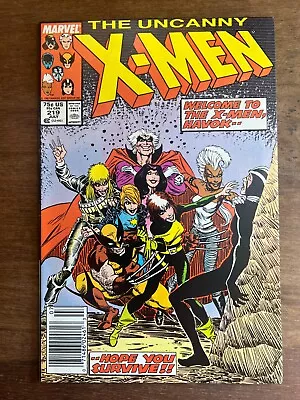 Buy Uncanny X-Men 219 Marvel Comics Newsstand Variant Havok Joins Team 1987 • 3.11£