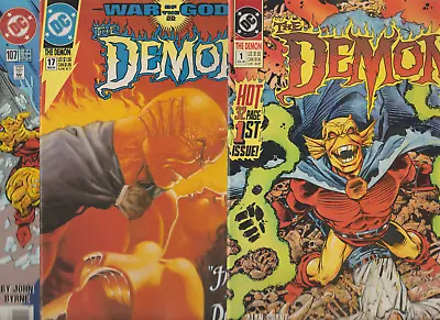 Buy The Demon (1990) #1 & 17 + WONDER WOMAN #107 W/ GONE WITH WIND HOMAGE COVER • 9.71£
