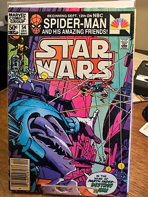Buy Star Wars #54 - Newsstand Edition -  Marvel Comics 1981 • 3.88£