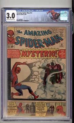 Buy Amazing Spider-Man #13 CGC 3.0 1st App & Origin Mysterio 1964 • 485.37£