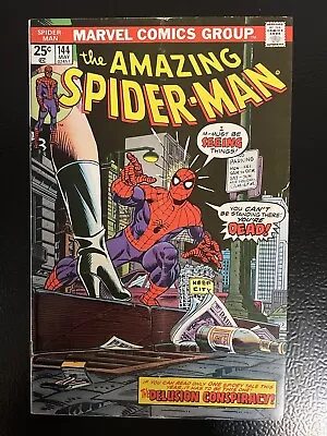 Buy Amazing Spider-Man #144 1st App Gwen Stacy's Clone 1975 W/ Marvel Value Stamp • 31.06£