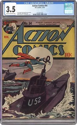 Buy Action Comics #54 CGC 3.5 1942 4443877008 • 1,633.80£