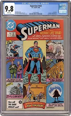 Buy Superman #423 CGC 9.8 1986 3738314020 • 128.14£