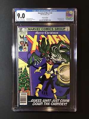 Buy Uncanny X-Men #143 CGC 9.0 NEWSSTAND Final Collab Chris Claremont & John Byrne • 46.59£