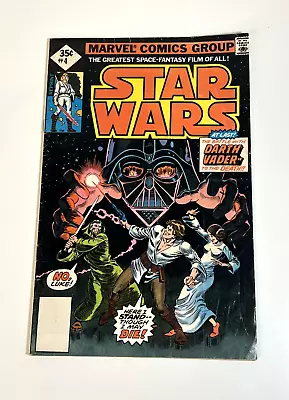 Buy Star Wars Comic Issue #4   Darth Vader Vs. Obi-Wan   1977 Over 47 Years Old! • 5.43£