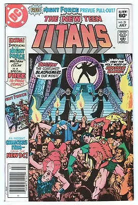 Buy New Teen Titans #21 ~ DC 1982 ~ 1st App Brother Blood - WOLFMAN & PEREZ VF/NM • 15.52£