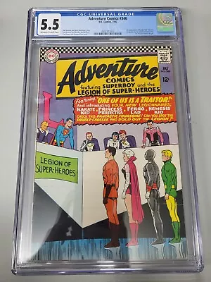 Buy Adventure Comics #346 CGC 5.5 1st App. Legion Of Super Heroes DC Comics 1966 • 166.96£