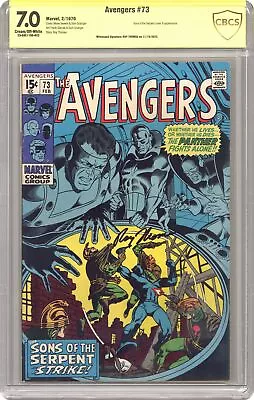 Buy Avengers #73 CBCS 7.0 SS Roy Thomas 1970 23-0AE1106-023 • 116.49£