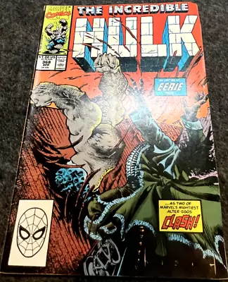 Buy Vintage April 1990 Marvel The Incredible Hulk Comic 368 Very Good Condition • 1.99£