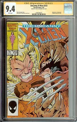 Buy Uncanny X-Men #213 CGC 9.4 Signed Chris Claremont • 186.39£
