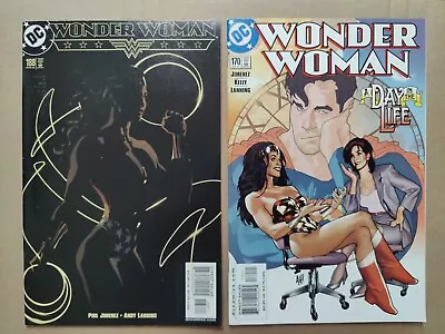 Buy Wonder Woman 170 VF 188 FN/VF AH! Adam Hughes Cover DC Comics 2001 Lot Of 2 • 7.77£
