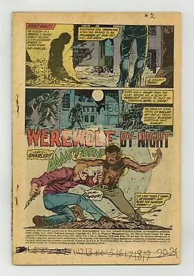 Buy Marvel Spotlight #2 Coverless 0.3 1972 1st App. And Origin Werewolf By Night • 52.13£