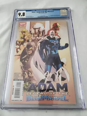 Buy Adam Legend Of The Blue Marvel #1 Cgc 9.8 White 2009 1st Blue Marvel • 1,321.82£