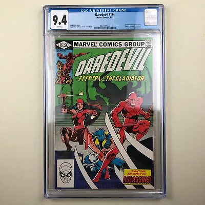 Buy Daredevil #174 (1981) CGC 9.4, 1st Appearance Of The Hand • 58.25£