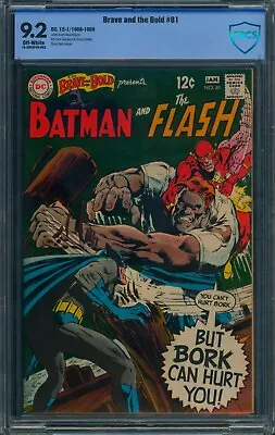 Buy BRAVE And The BOLD #81 ⭐ CBCS 9.2 ⭐ Batman & The Flash Silver Age DC Comic 1968 • 263.27£