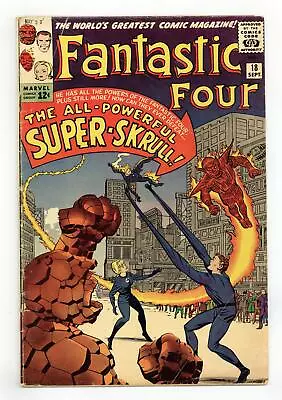 Buy Fantastic Four #18 GD/VG 3.0 1963 1st App. Super Skrull • 213.57£