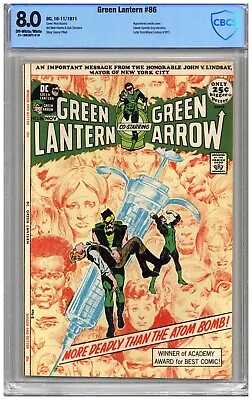 Buy Green Lantern  # 86   CBCS   8.0   VF   Off White/wht Pgs  10-11/1971 Hypodermi  • 174.74£