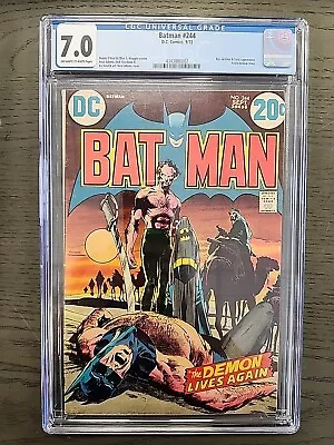 Buy DC Comics 9/72 Batman #244 CGC 7.0 White Pages • 155.32£