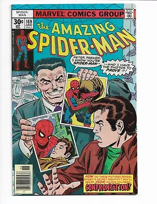 Buy Amazing Spider-Man 169 1977 Marvel Comics F 6.0 Stan Lee Cameo Harry Osborn • 15.53£