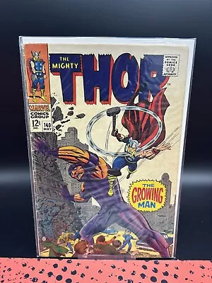 Buy The Mighty Thor Issue 140 Low Grade 1967 1st Appearance Of The Growing Man • 7.77£