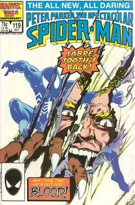 Buy Spectacular Spider-Man Peter Parker #119 VG 1986 Stock Image Low Grade • 3.26£