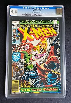 Buy Uncanny X-Men #105 CGC 9.4 DOUBLE COVER Marvel June 1977 Cockrum Claremont HTF • 465.96£