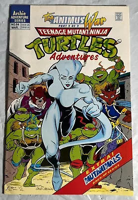 Buy Vintage 1994 Teenage Mutant Ninja Turtles TMNT #54 March Animus War Part 2 Com9 • 7.57£