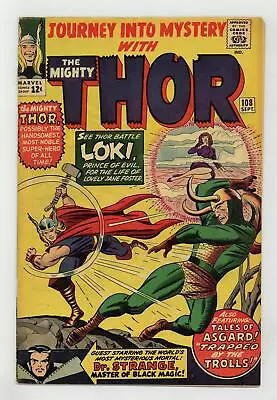 Buy Thor Journey Into Mystery #108 FN- 5.5 1964 • 85.43£