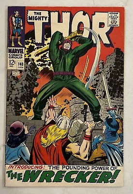 Buy Mighty Thor #148  1st Wrecker 1968, Ungraded! • 30.29£