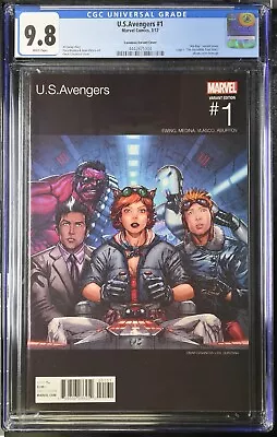 Buy U.S. Avengers #1 CGC 9.8 WP (2017) Hip Hop Variant Cover (Marvel) • 77.66£