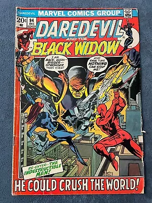 Buy Daredevil #94 1972 Marvel Comic Book Bronze Age Black Widow Gil Kane GD/VG • 5.99£