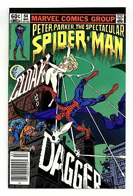 Buy Spectacular Spider-Man Peter Parker #64N VG+ 4.5 1982 • 65.24£