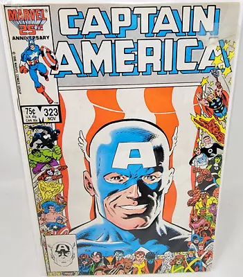 Buy CAPTAIN AMERICA #323 1986 Marvel 8.5 1ST APP SUPER PATRIOT Mike Zeck US Agent * • 8.15£