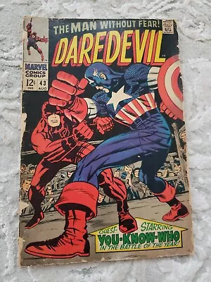 Buy  MARVEL COMICS, MAN WITHOUT FEAR DAREDEVIL #43, Vintage, As Is • 17.09£