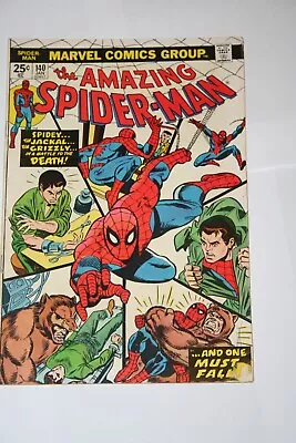 Buy Amazing Spiderman 140! 1975! 1st Appearance Of Gloria Grant! The Grizzly! • 11.64£