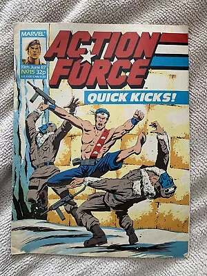 Buy Uk Marvel Action Force Comic No# 15 1987 • 0.99£