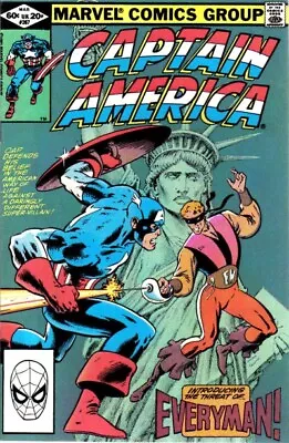 Buy CAPTAIN AMERICA #267 VF, Mike Zeck Art, Direct Marvel Comics 1982 Stock Image • 6.21£
