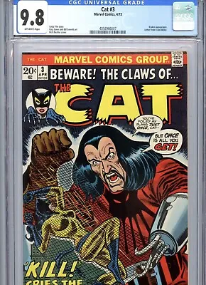 Buy Cat #3 CGC 9.8 Kraken App Hellcat 1973 FRANK MILLERS 1st Published WORK • 427.13£