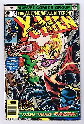 Buy Uncanny X-Men #105 VG+ Newsstand Signed W/COA Chris Claremont 1977 Marvel Comics • 116.45£