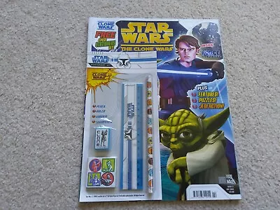 Buy STAR WARS THE CLONE WARS No.2 RARE UK EDITION 2009 WITH FREE STATIONERY SET • 25£