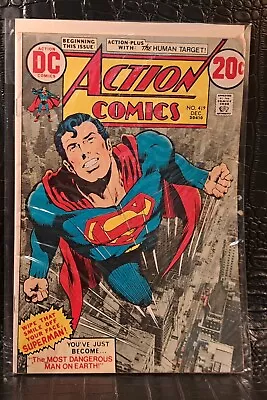 Buy Action Comics #419 GD/VG 3.0 1972 1st App. Human Target • 23.30£