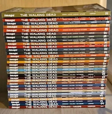 Buy The Walking Dead Graphic Novels 1-32 Complete Set TPB Full Run Comic Book Series • 299.99£