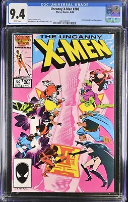 Buy Uncanny X-Men #208 CGC 9.4 1986 Dan Green & Romita Jr Cover Hellfire Club Nimrod • 19.03£