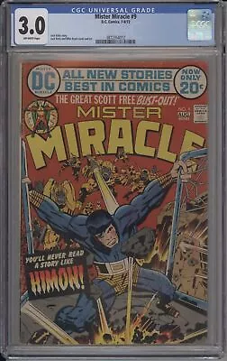 Buy Mister Miracle #9 -cgc 3.0 -1st App Of Himon - Origin Of Mister Miracle • 88.68£