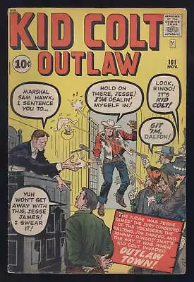 Buy Kid Colt Outlaw #101 Jesse James Jack Kirby Cover Art Stan Lee Story Marvel 1961 • 81.68£