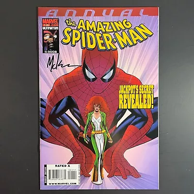 Buy Amazing Spider-Man Annual 35 SIGNED Mike McKone KEY Marvel 2008 Jackpot Death 1 • 15.52£